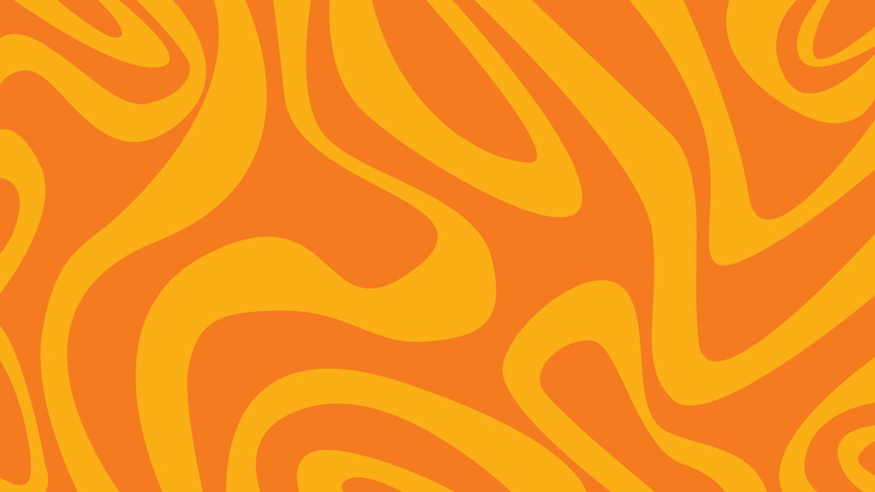 Orange yellow abstract liquid background vector