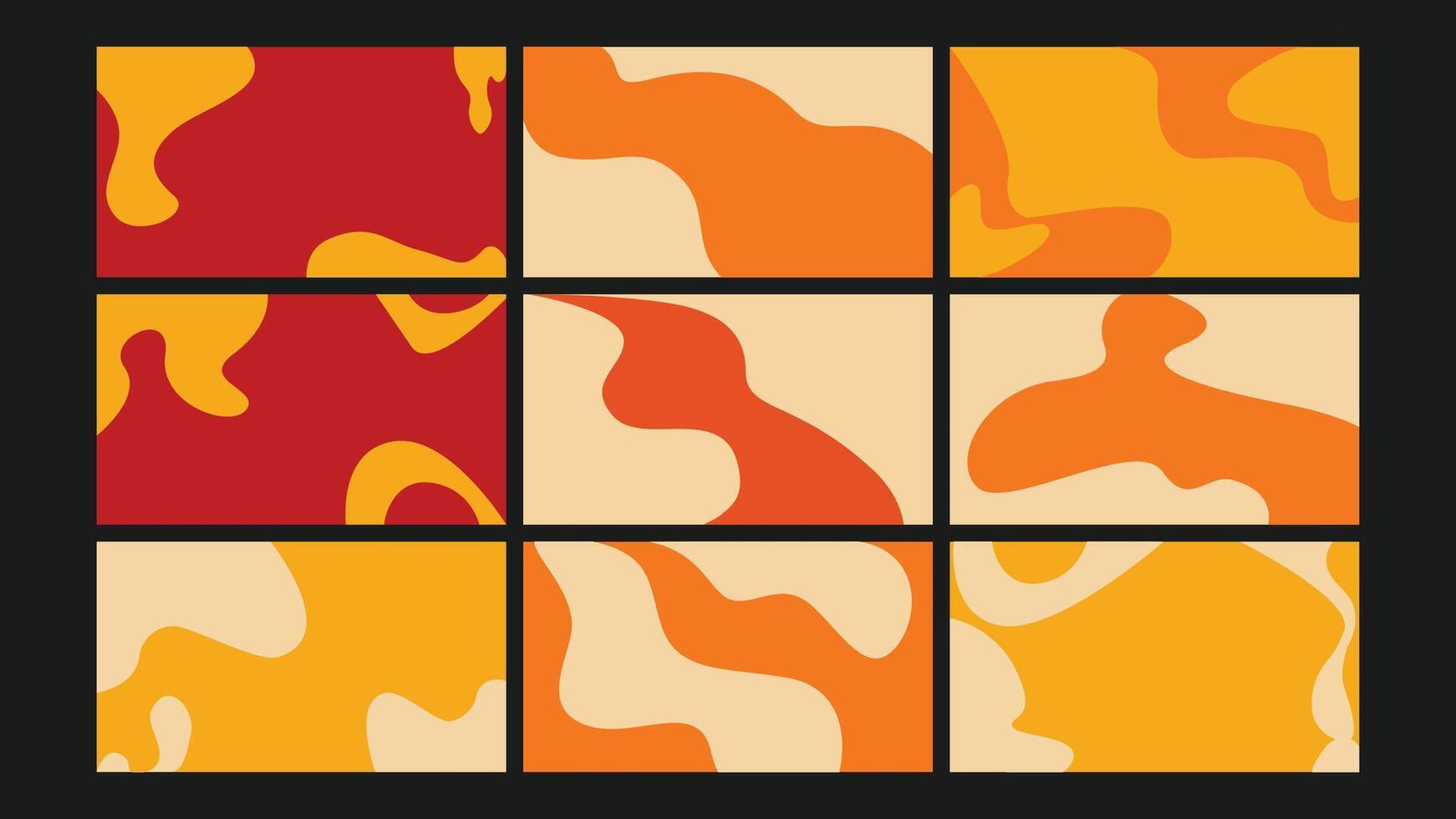 Pop art explosion background Set vector