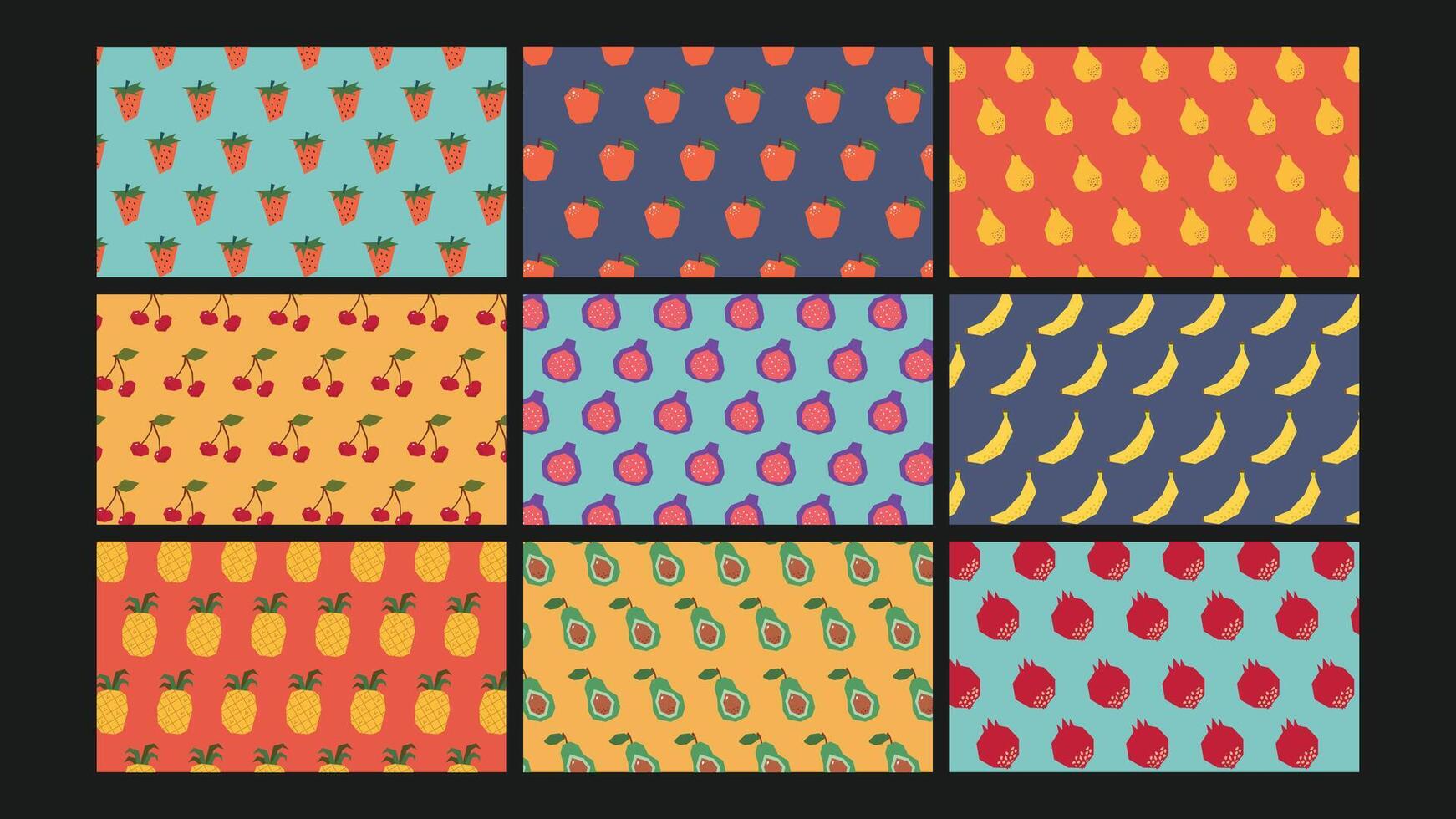 Abstract modern shapes background Set vector