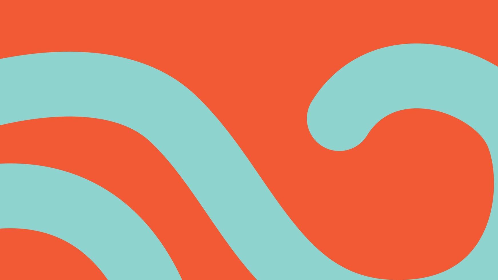 Aqua Wave Shapes Background vector