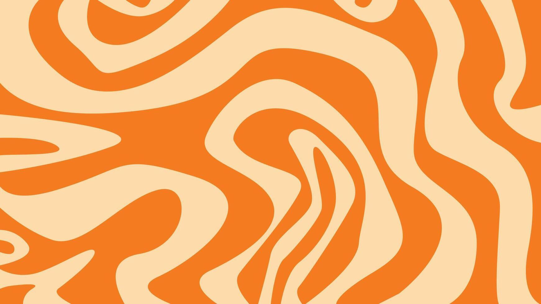 Cream orange abstract line background vector