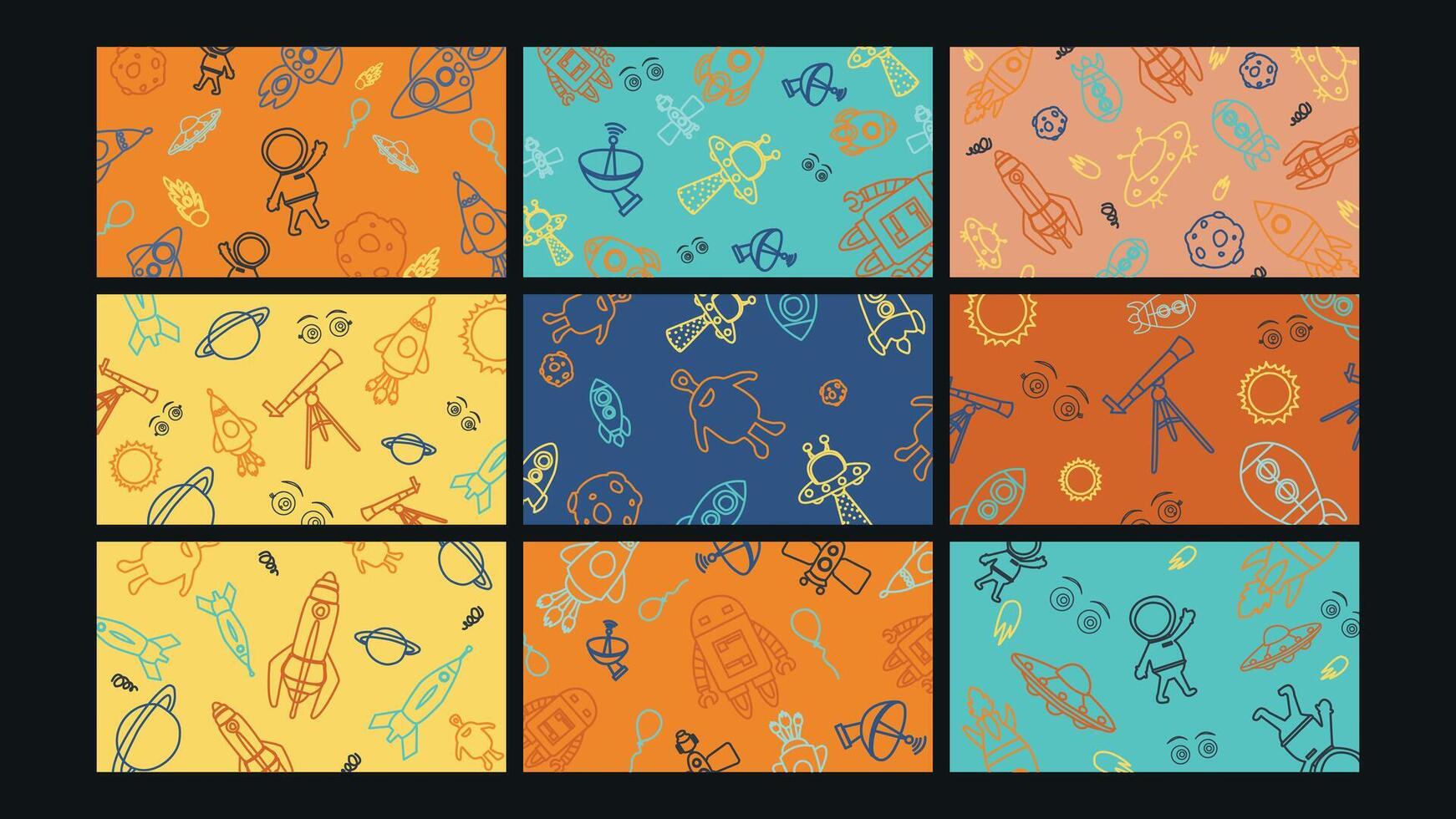 Abstract fluid camo shape background Set vector