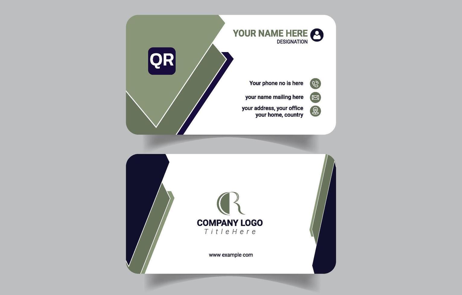 Corporate Personal Business Card Collection vector