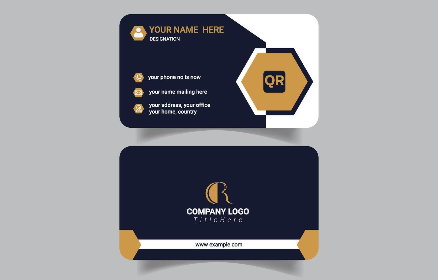 Stylus Corporate Business Card vector