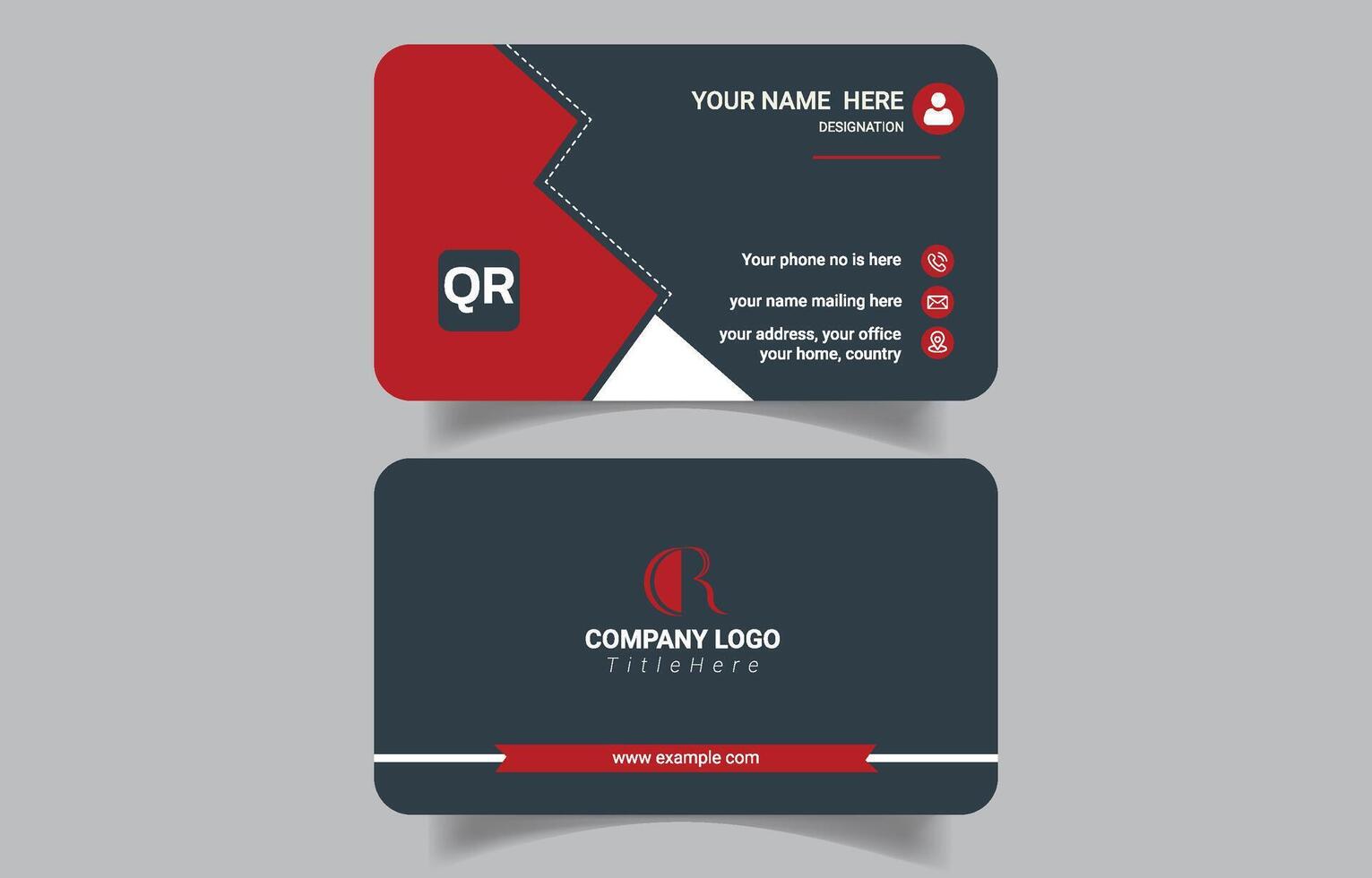 Stylus Innovative Business Card Template vector