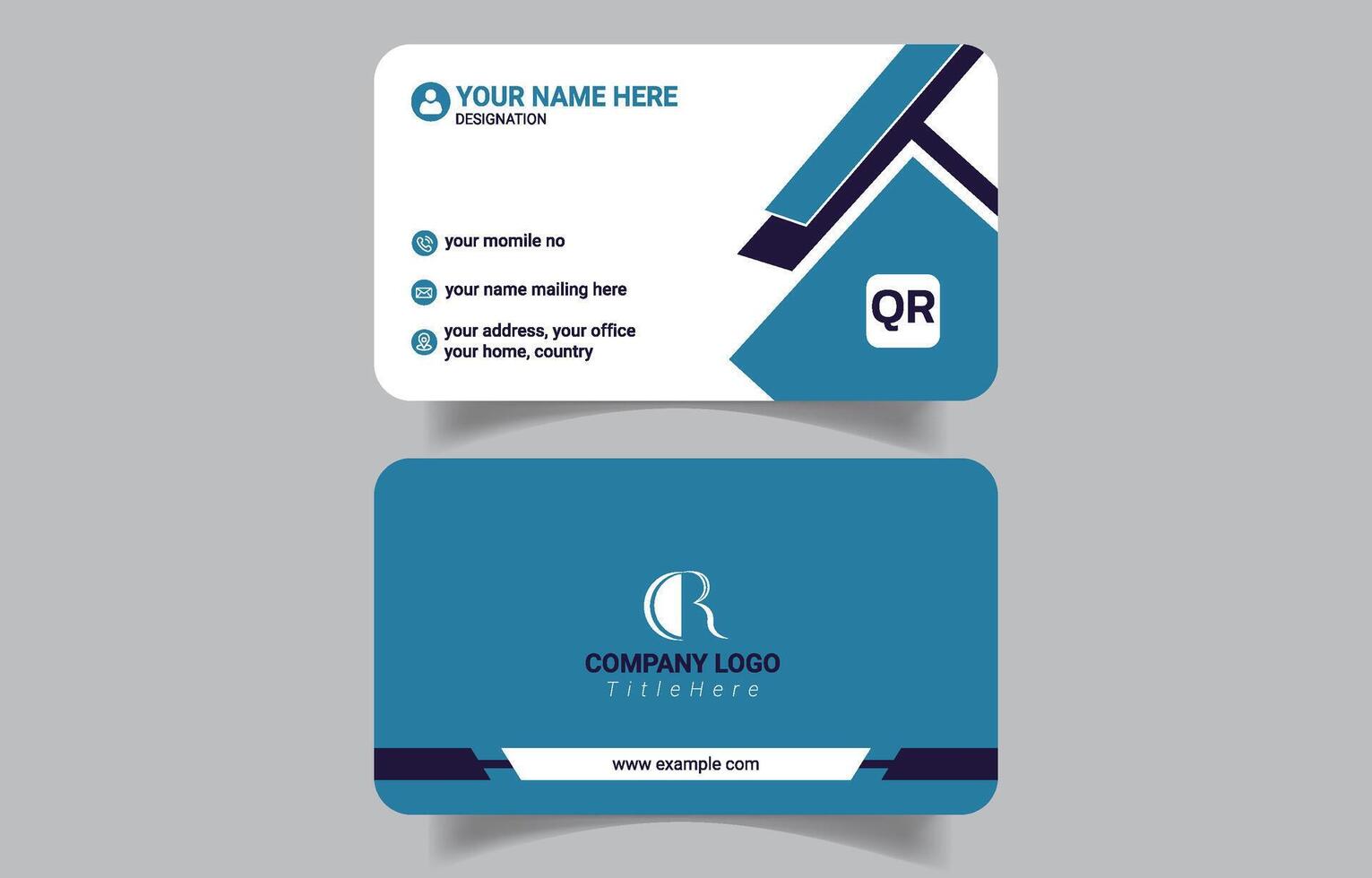 Modern Office Business Card Ready Template vector