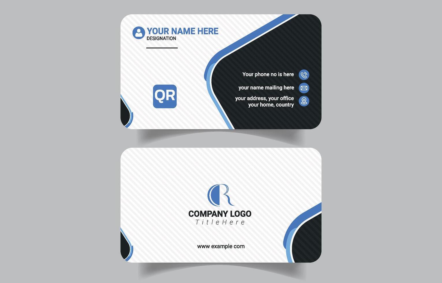 Corporate Business Card Print Ready Template vector