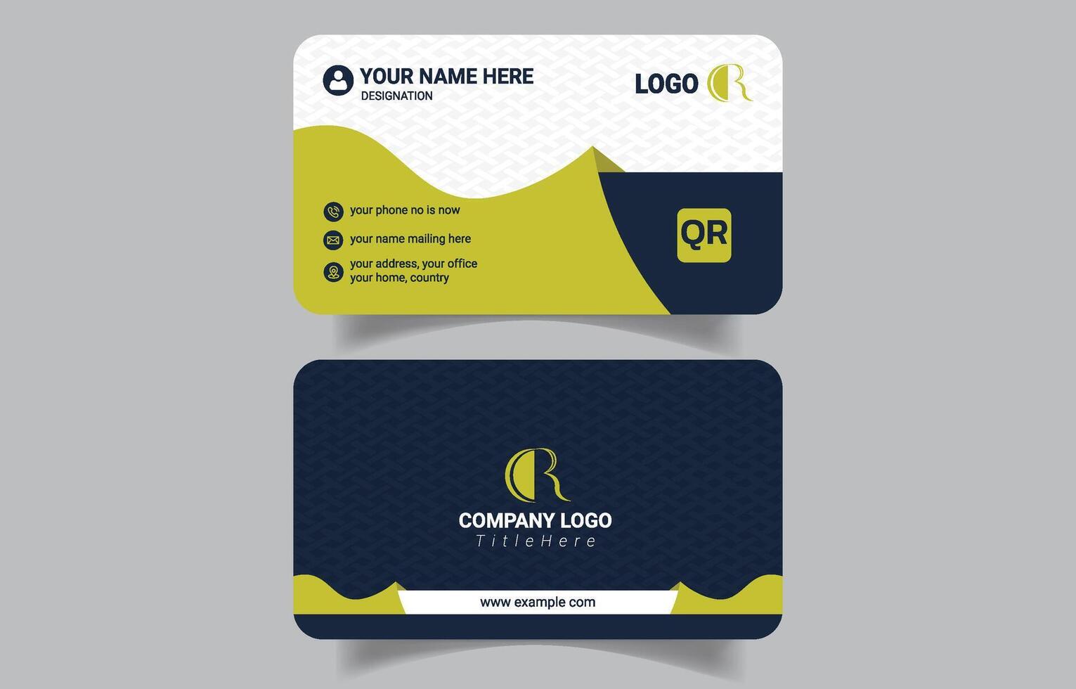 Stylus Personal Business Card Layout vector