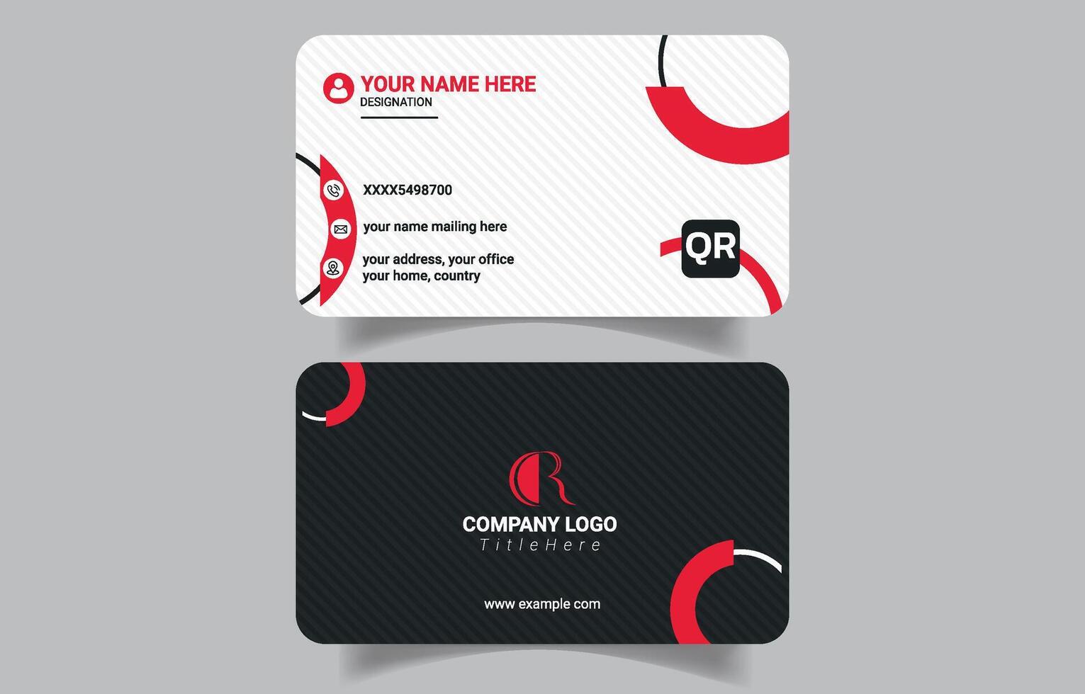 Business Card Print Ready Template vector