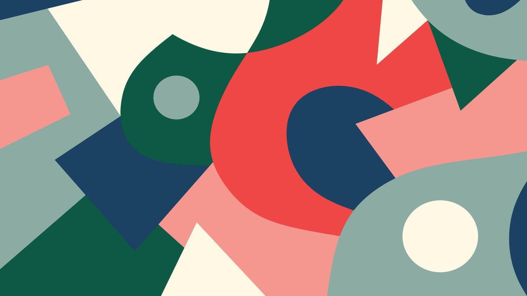 Abstract retro collage background vector
