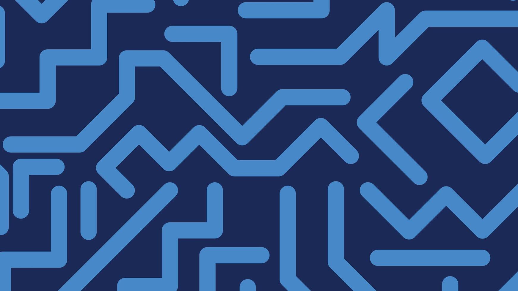 Electric blue abstract maze background vector