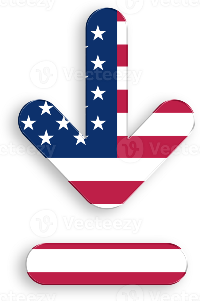American Flag Download Icon 4th of July USA Independence Day Veterans Day png