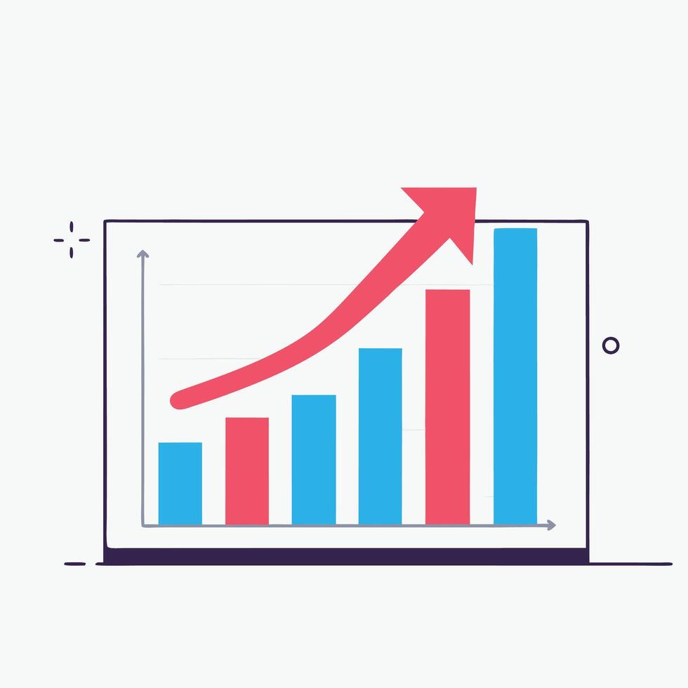 Business Growth Chart Concept vector