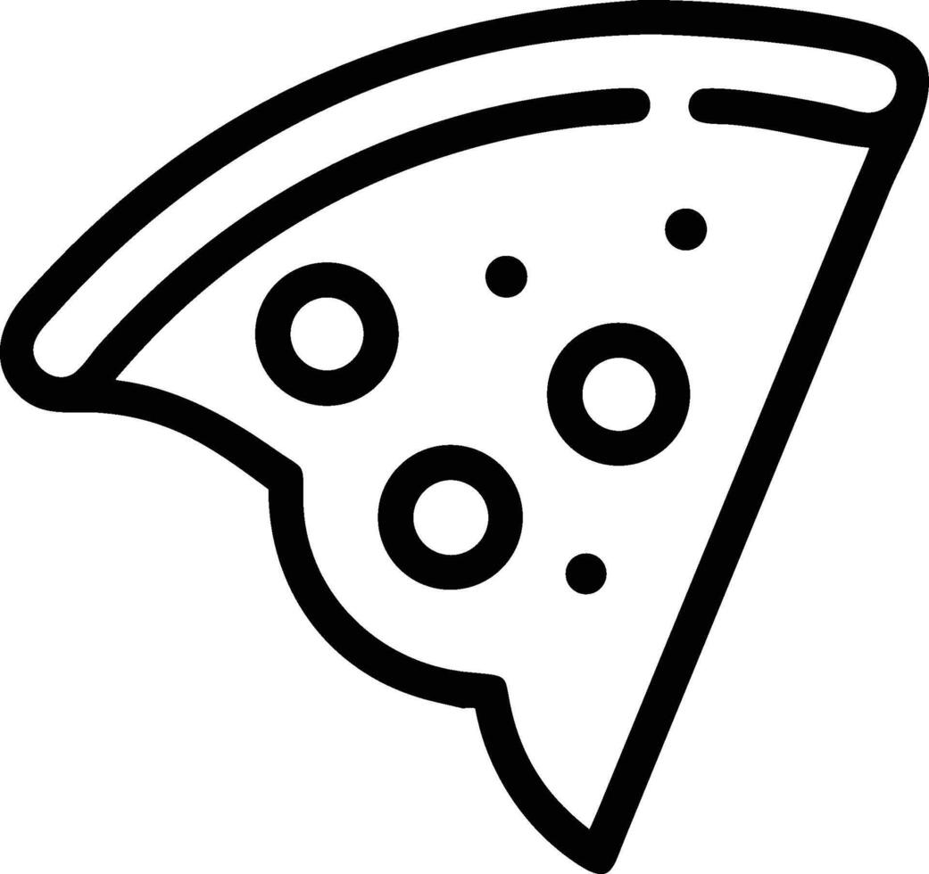 Delicious pizza slice with pepperoni illustration vector