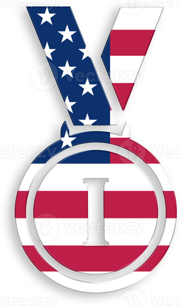 American Flag Award Icon 4th of July USA Independence Day Veterans Day png