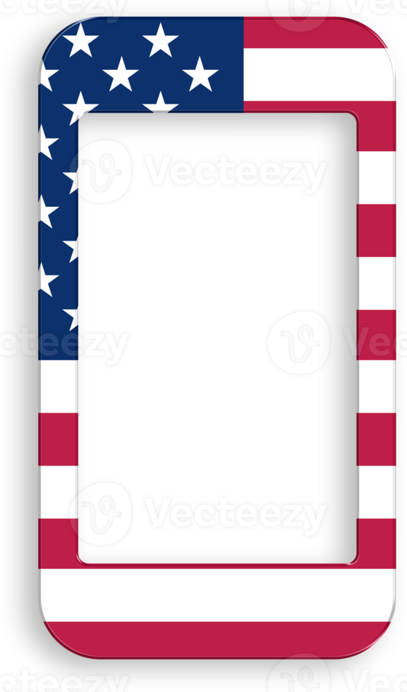 American Flag Mobile Phone Icon 4th of July USA Independence Day Veterans Day png