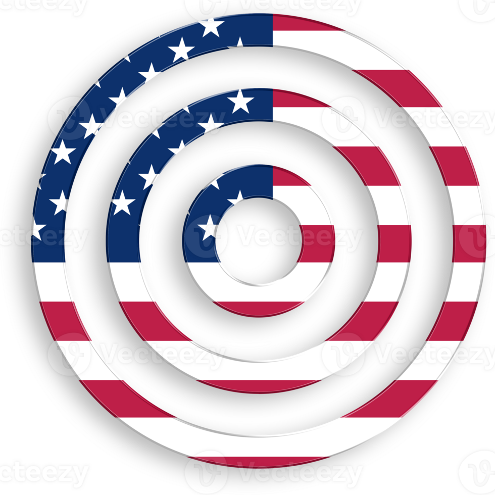 American Flag Goal Icon 4th of July USA Independence Day Veterans Day png