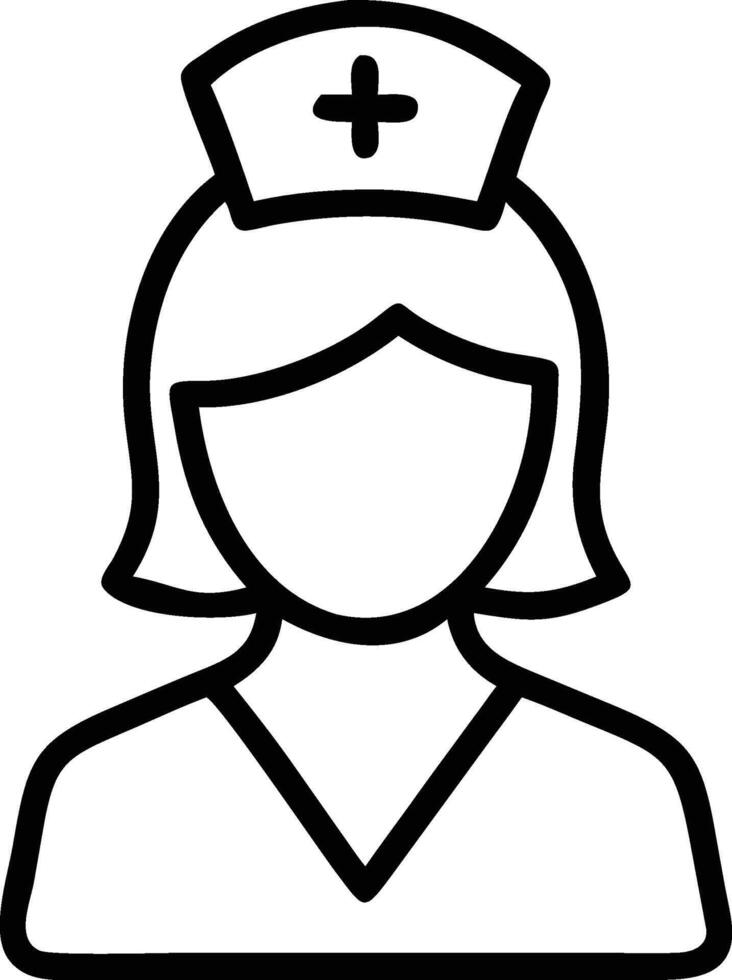 Nurse icon medical professional healthcare staff vector