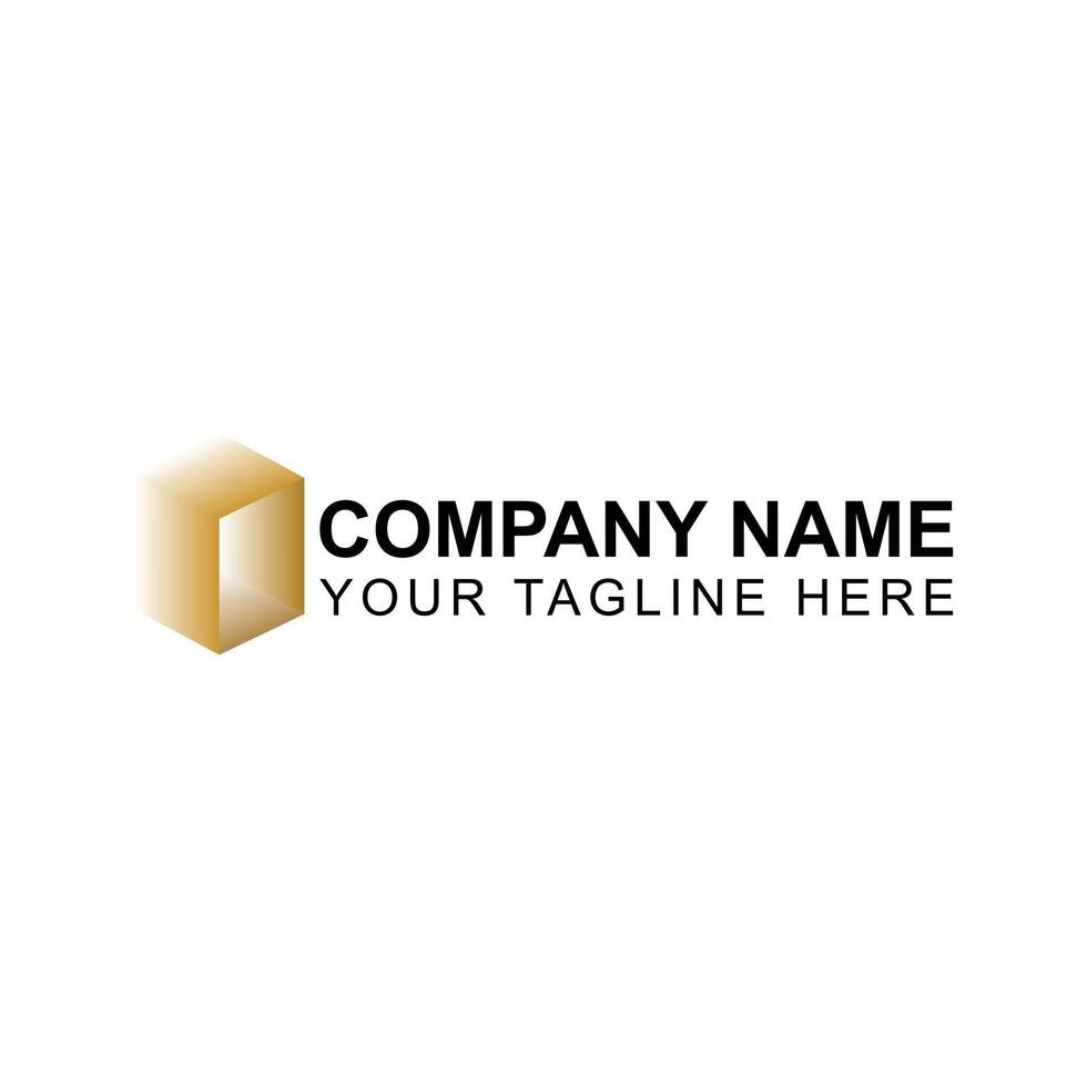 premium square logo design for company or business with creative illustration vector