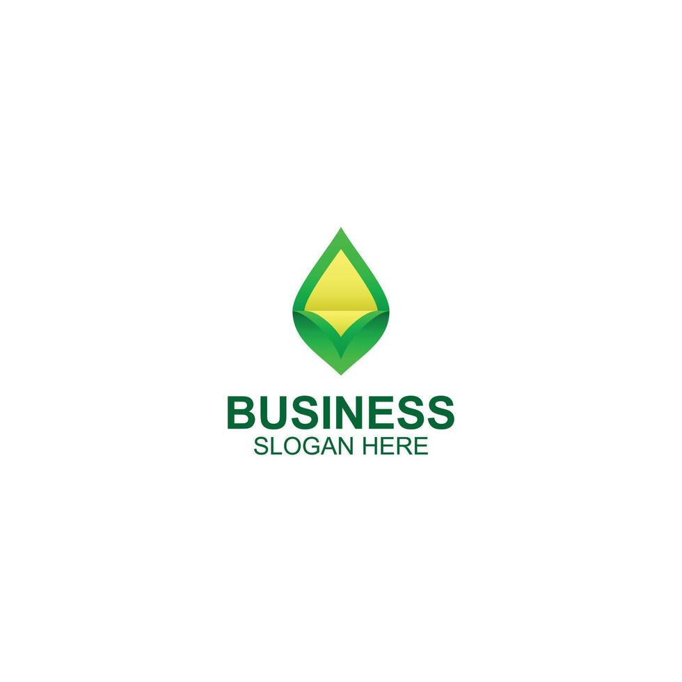 leaf logo design for brand or product identity with creative illustration vector