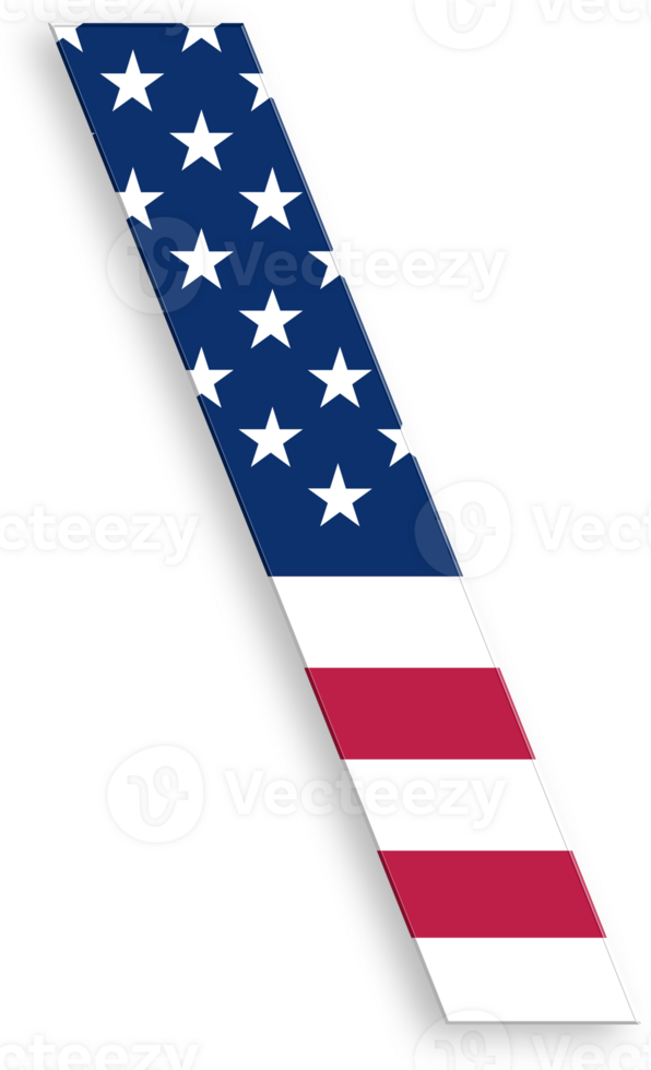 American Flag Backslash 4th of July USA Independence Day Veterans Day png