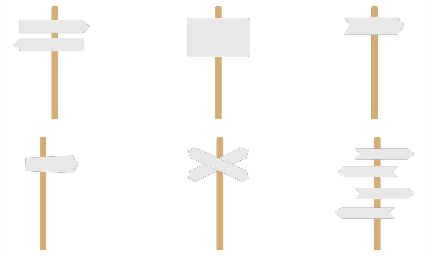illustration of wooden sign vector