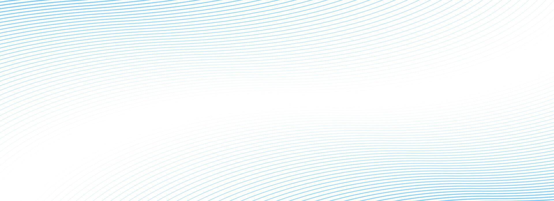 Abstract thin line wave background. Light blue dynamic stripe texture. Warped and curved lines wallpaper for tech design template, finical presentation, medicine brochure, leaflet, booklet. vector