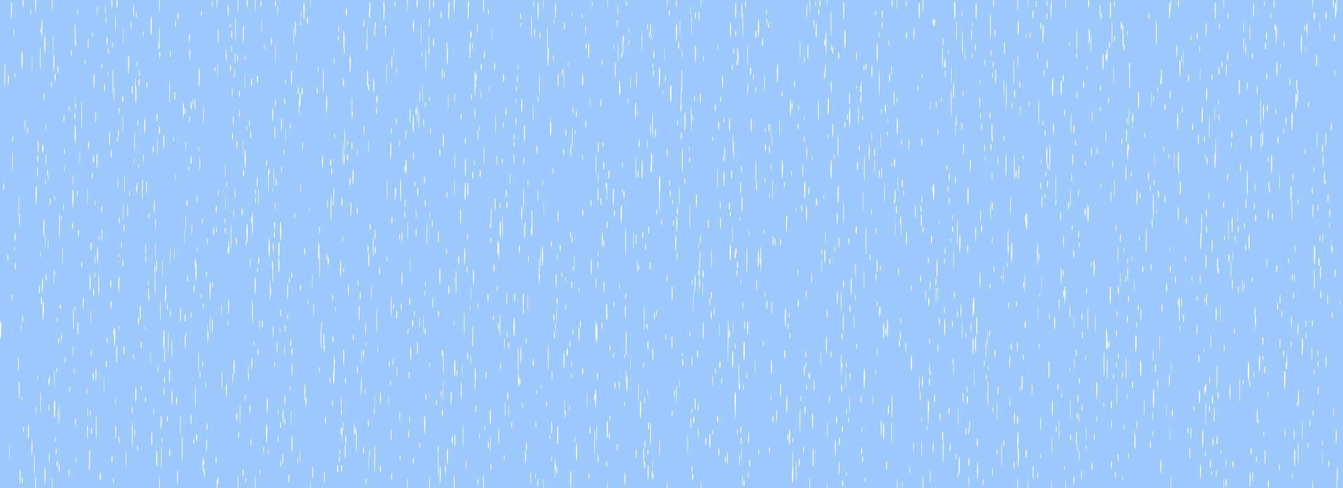 Falling rain seamless pattern. Repeating pouring rain texture. Repeated water drops background. Vertical downpour backdrop. Sleet, hail or snow precipitation concept. Bad weather season. vector