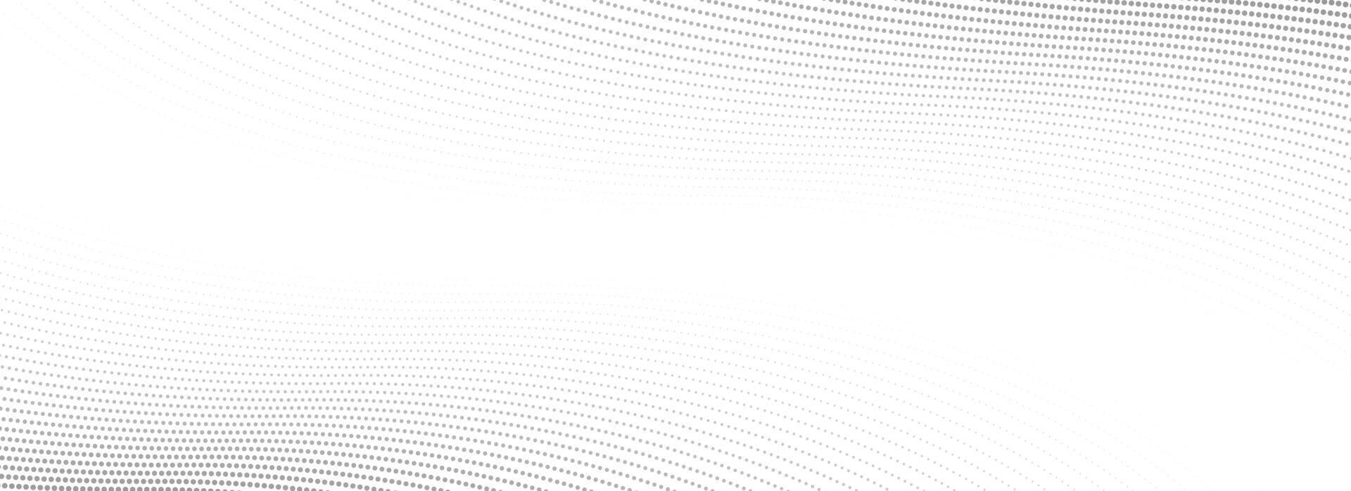 Abstract dotted wave line background. Light grey dynamic dash stripe texture. Warped and curved lines wallpaper for tech design template, presentation, brochure, leaflet, booklet. vector