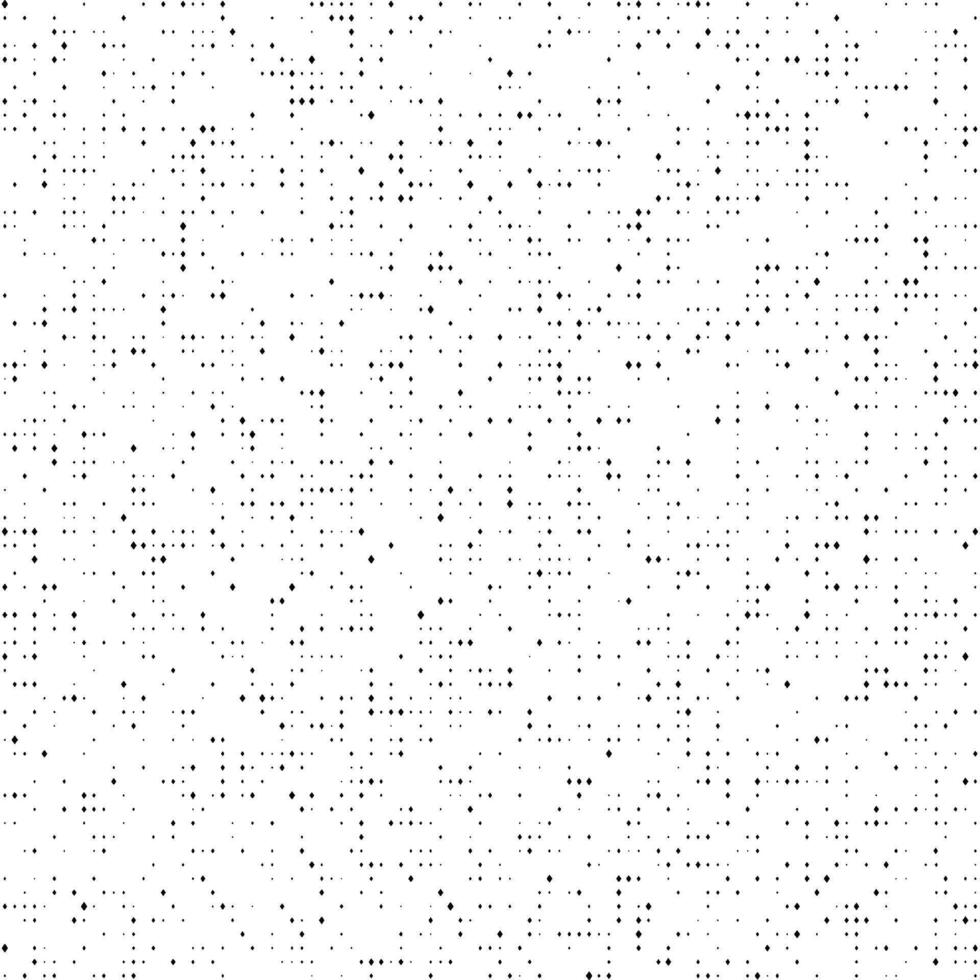 Halftone noise texture background. Comic style grain pattern. Pixelated rhomb particles wallpaper. Black and white grain and dots overlay. Dust speckles effect. Grunge bitmap vector