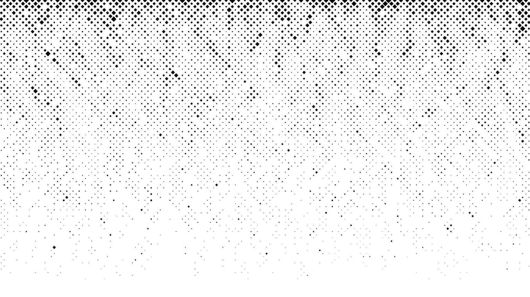 Halftone grunge gradient texture. Comic style pixel background. Pop art faded grainy surface. Speckle and particles vanishing effect. Black pixelated noice backdrop vector