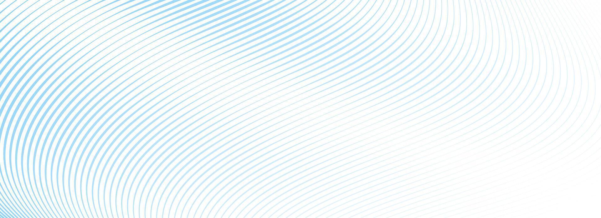 Abstract blue wave line background. Light blue dynamic dash stripe texture. Warped and curved lines wallpaper for tech design template, presentation, brochure, leaflet, booklet. vector