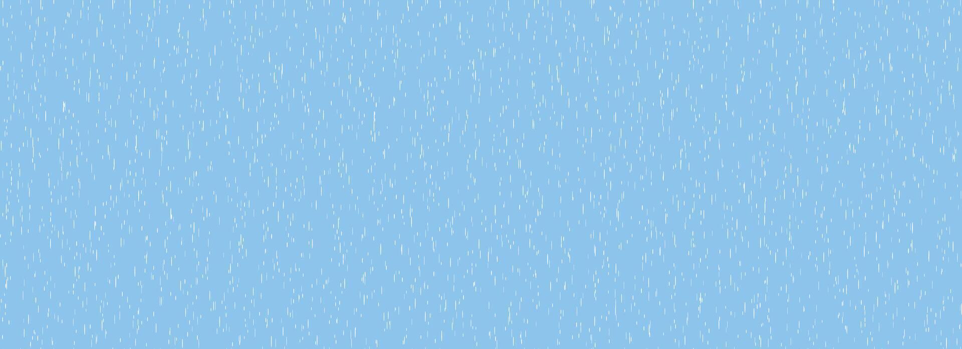 Falling rain seamless pattern. Repeating pouring rain texture. Repeated water drops background. Vertical downpour backdrop. Sleet, hail or snow precipitation wallpaper. Bad weather season. vector