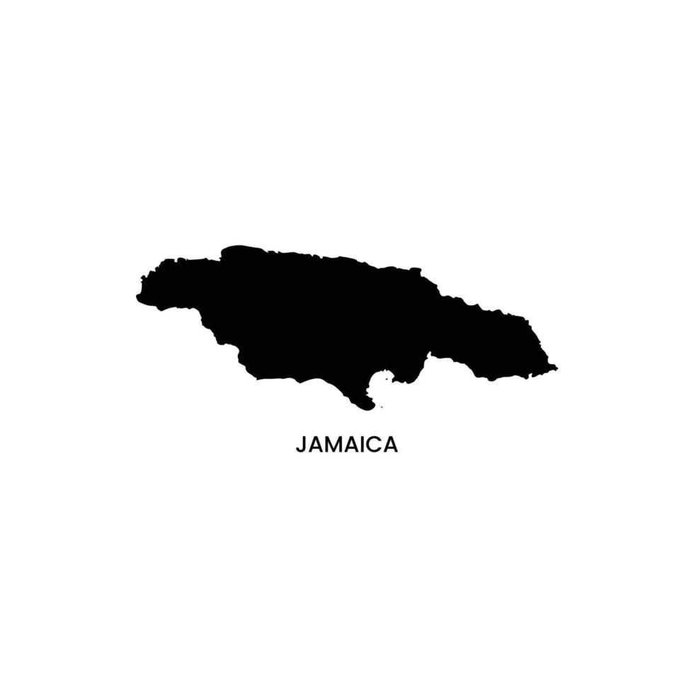 Jamaica Map Stock Image. vector