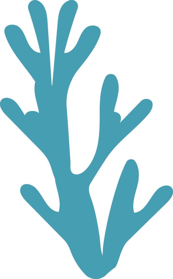 Sea coral and seaweed underwater summer reef . Underwater illustration graphic with nautical elements, perfect for summer vacation designs, aquarium logos and coastal themes vector