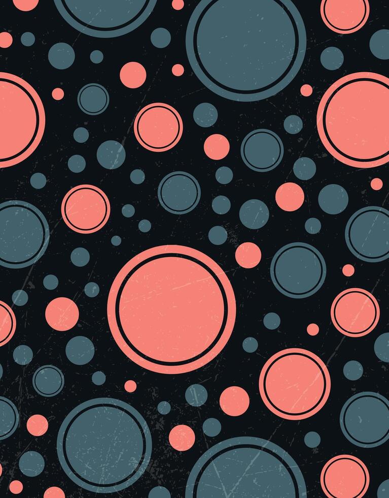 Grunge Polka Dot Retro Circle vector