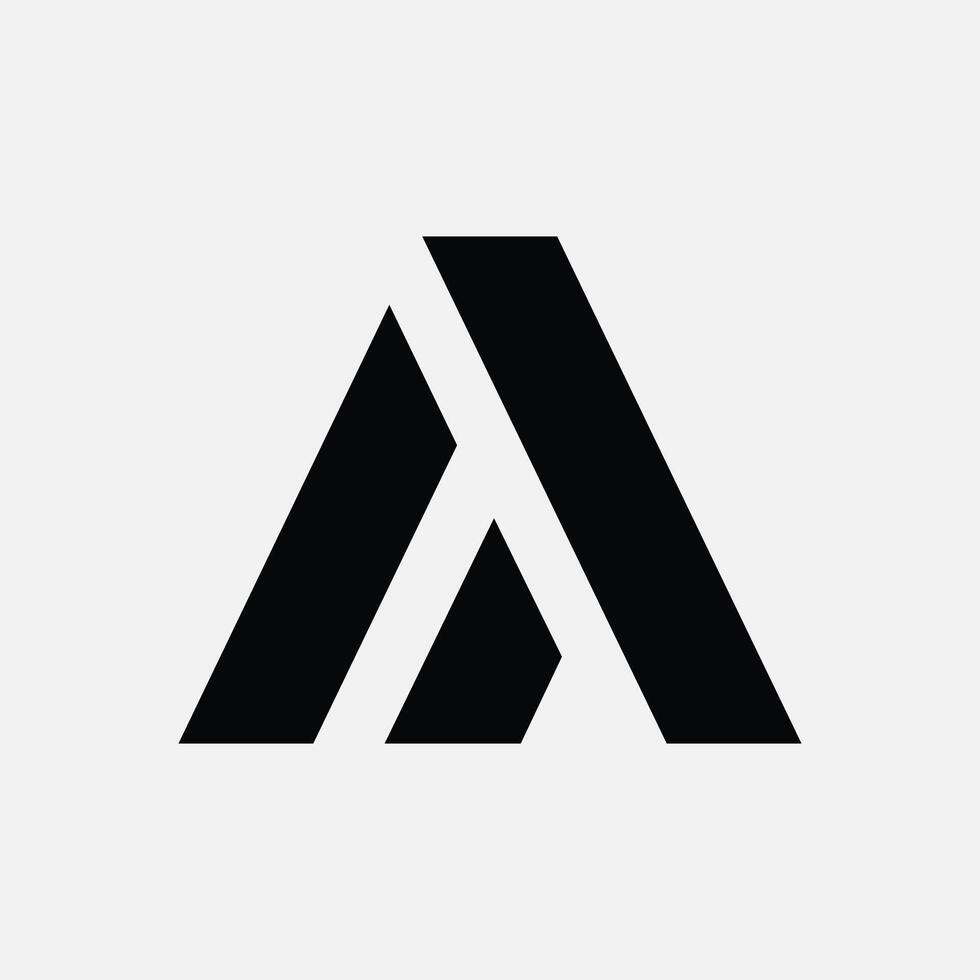 AM MA Initial Simple Unique Logo Design vector