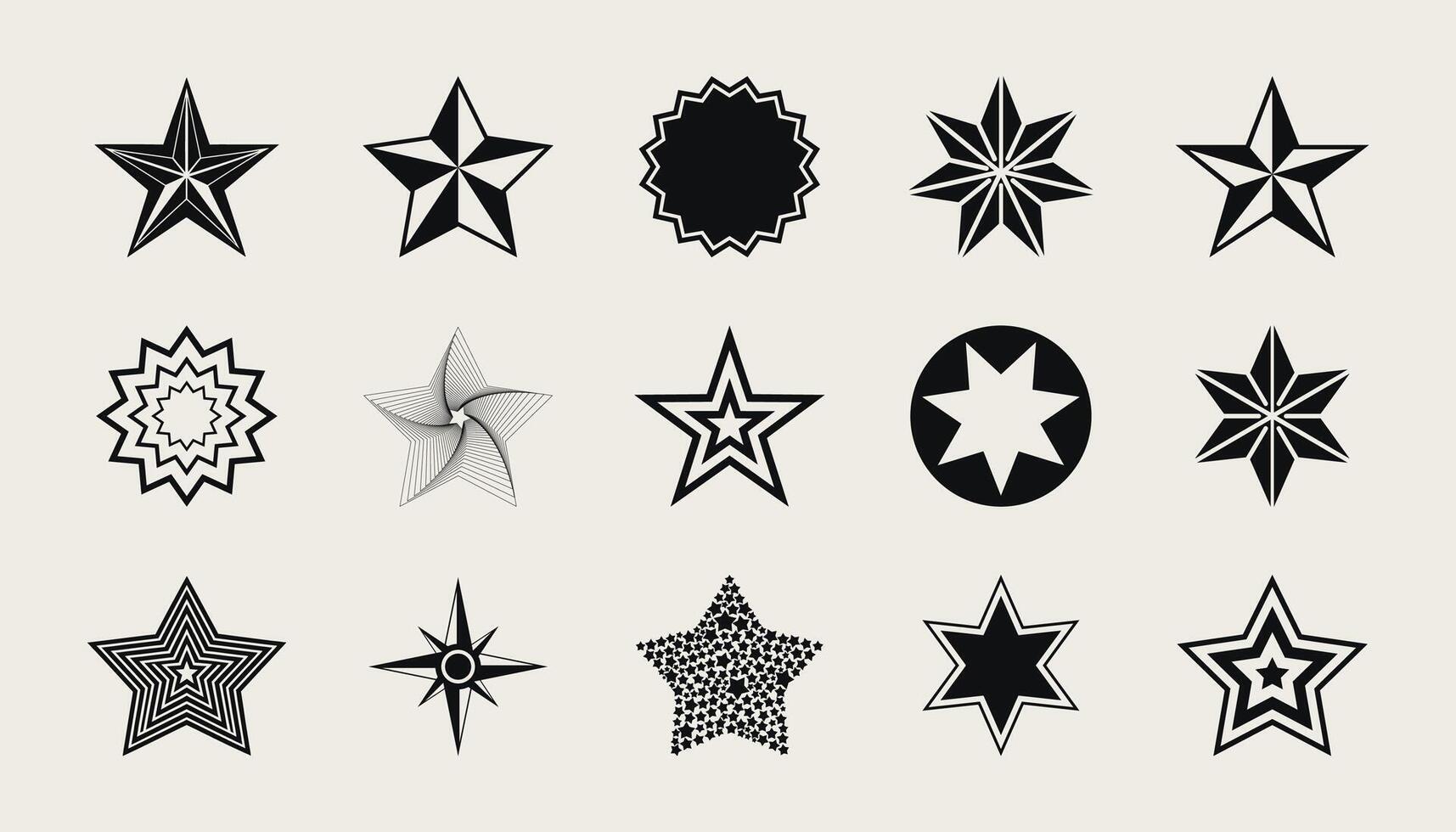 Stars collection. Star icons. Black set of Stars, isolated on background. Star icon. Stars in modern simple flat style. . vector