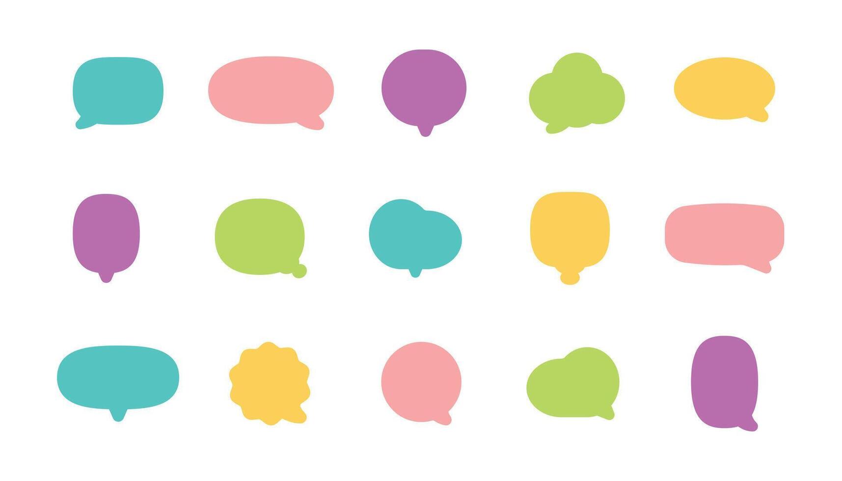 Retro empty comic speech bubbles set Vintage design, pop art style - stock . vector