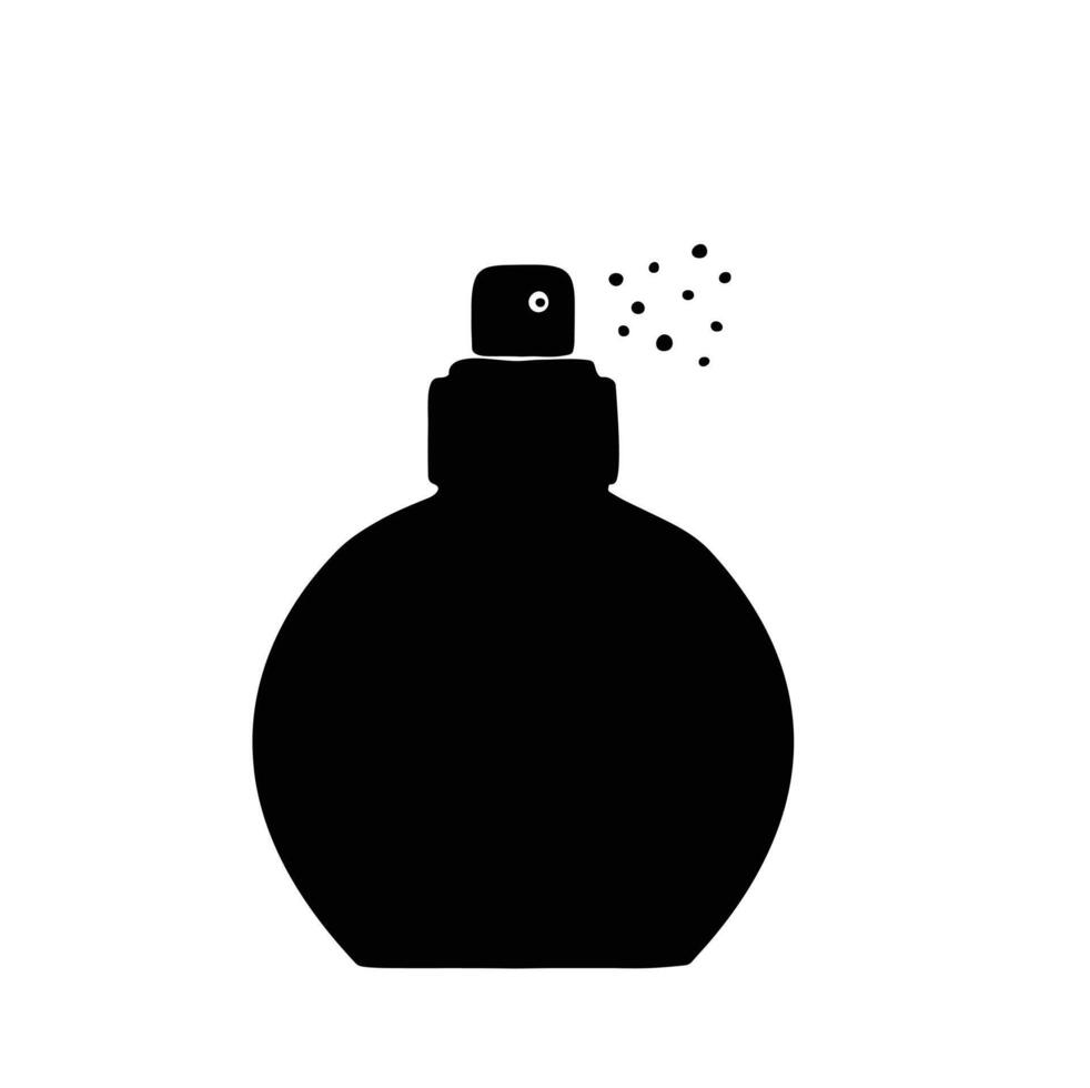 Perfume bottle silhouette symbol illustration vector