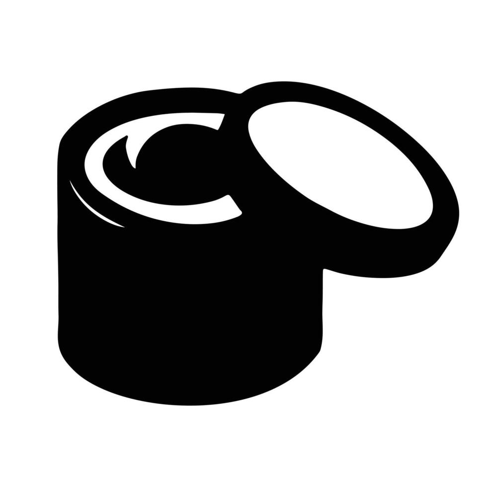 Hair mask silhouette symbol illustration vector