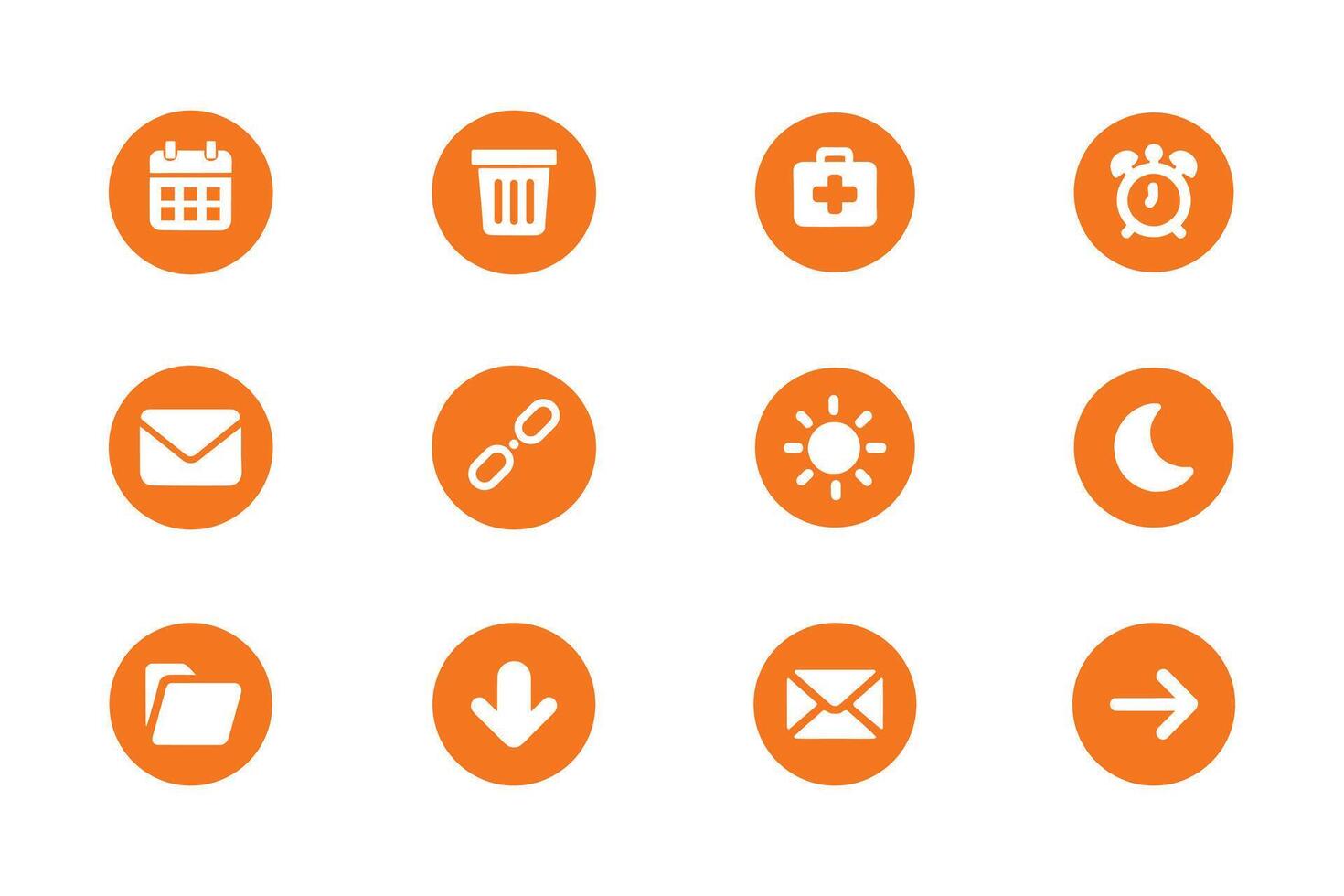 User Interface Solid Icon Set. Icons are Suitable for Web Page, Mobile App, UI, UX and GUI design vector