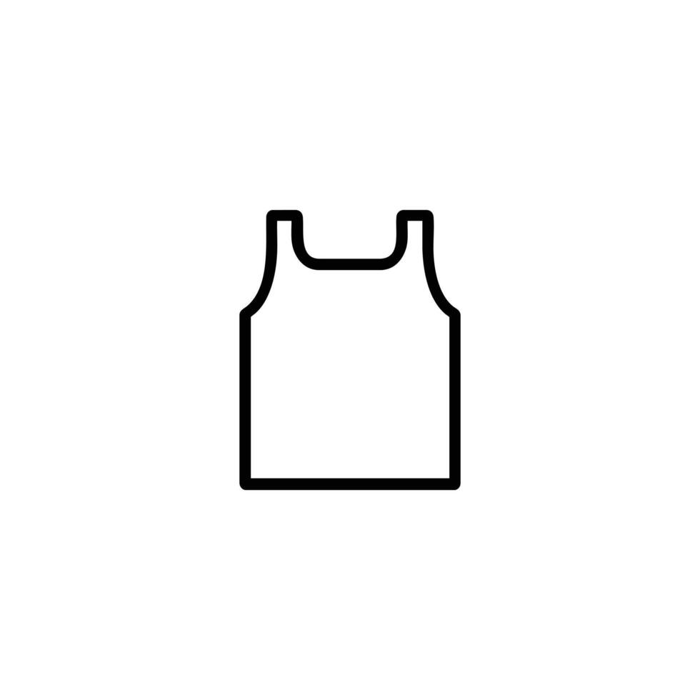 Monochrome Tank Top Outline vector