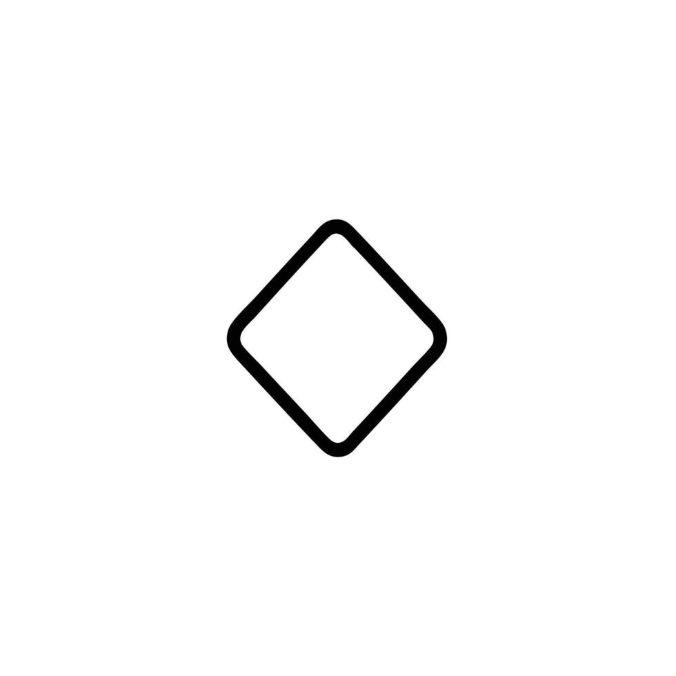 Keyframe Animation Monoline Diamond Icon vector