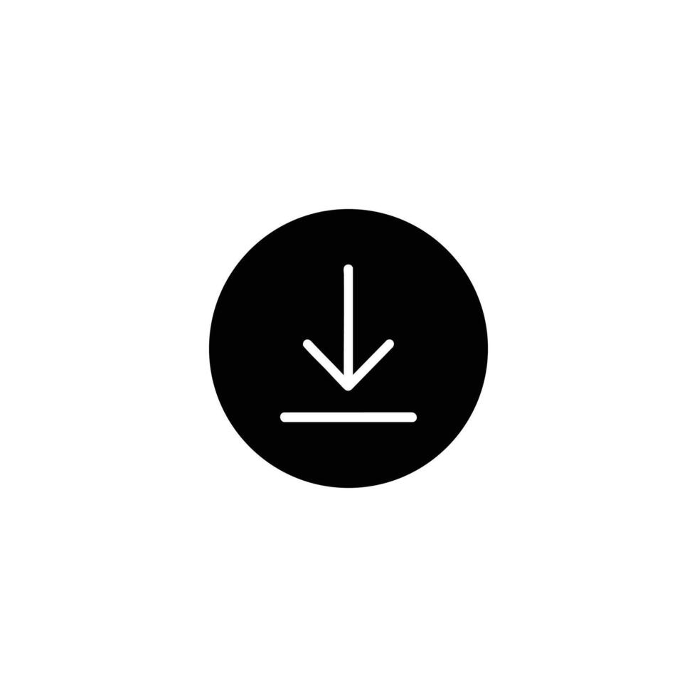 Solid Circle With Negative Space Download Arrow vector