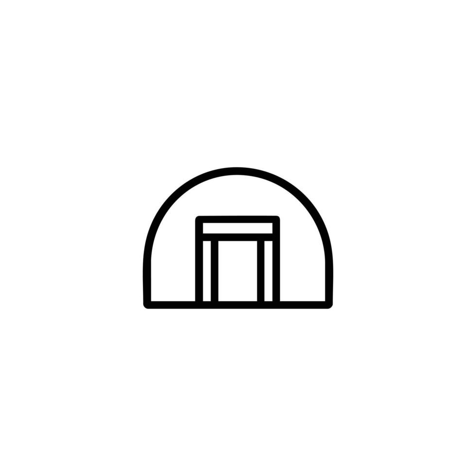 Cellar Entrance Outline Icon vector