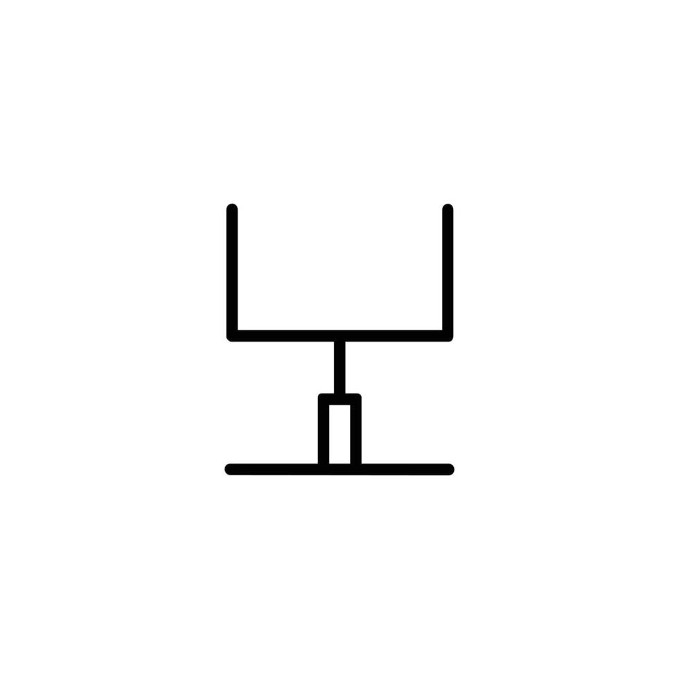 American Football Goalpost Front View vector