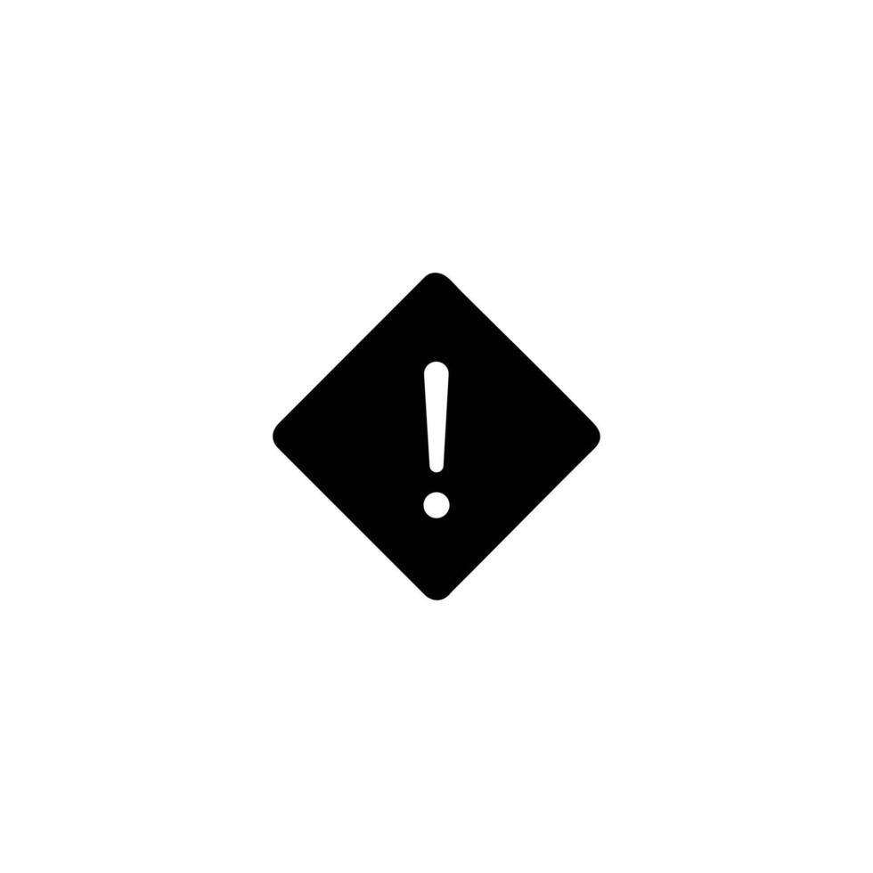 Solid High Priority Alert Icon vector