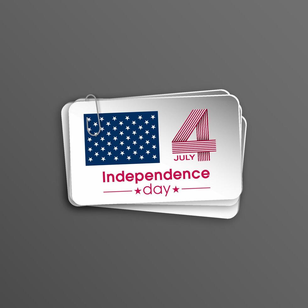 Independence day 4th of july illustration vector
