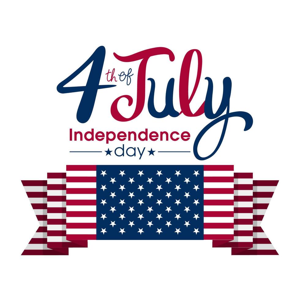 4th of july independence day logo vector